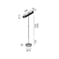 Підвісний світильник IN_LINE SOL MINI P, D75mm, H135mm, LED 7W, 610Lm, 3000K, 24°, CRI>90, 48V, 4-х провідний DIM DALI, IP20, бежевий/чорний, изображение 2