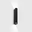 Накладний настінний світильник WALL TUB S 200 RIB, вгору/вниз, D32mm, SP36.3mm, H200mm, CREE LED 2x3.3W, 3000K, 2x101Lm, 60°, CRI>90, IP20, 220-240V, чорний