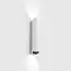 Накладний настінний світильник WALL TUB S 200 RIB, вгору/вниз, D32mm, SP36.3mm, H200mm, CREE LED 2x3.3W, 3000K, 2x101Lm, 60°, CRI>90, IP20, 220-240V, білий