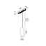 Підвісний світильник IN_LINE TUB M P 200, D52mm, H200mm, CREE LED 10.8W, 3000K, 1120Lm, 50°, CRI>90, 48V, 2-х групний, Вкл./Викл., IP20, латунь/чорний, зображення 2