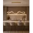 Підвісний світильник, люстра Goldlux 343871 Wave LED 1x32W 3000K 4600Lm IP20 золотий, изображение 2