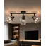 Світильник поворотний, спот Goldlux 344007 Alanya E14 3x10W IP20 чорний, изображение 2