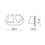 Светильник Azzardo AZ2564 Ramona 2 Switch WH, изображение 3