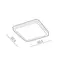 Точечный светильник Azzardo SLIM 22 SQUARE IP44 3000K AZ4169, изображение 2