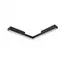 Магнитный трековый светильник AZzardo SAGA TRACK MAGNETIC CORNER A 24W MILKY120 3000K BK AZ4613